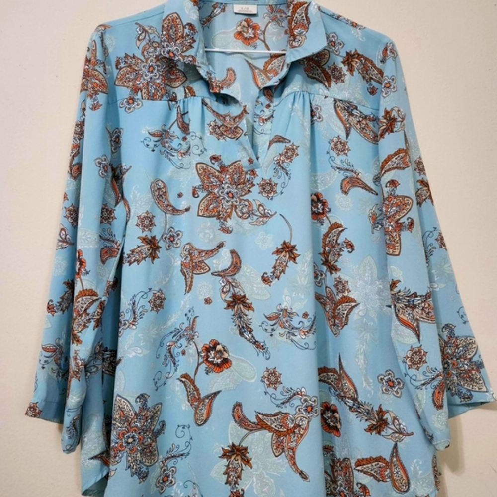 Van Heusen Blue Relaxed Tunic with 4/6 Sleeves